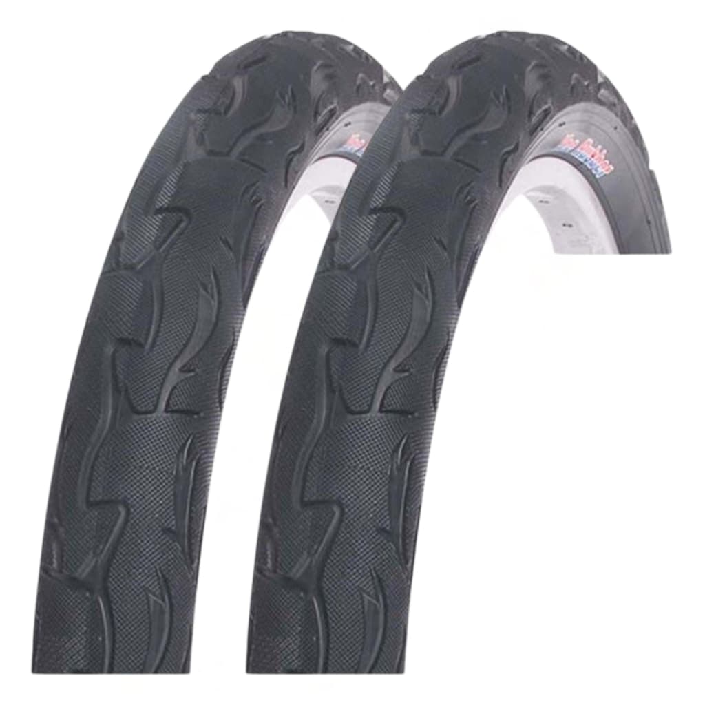 Par Pneu Vee Rubber Bike Mtb Aro 26 X 2.50 Balão Flame Bem Largo Preto
