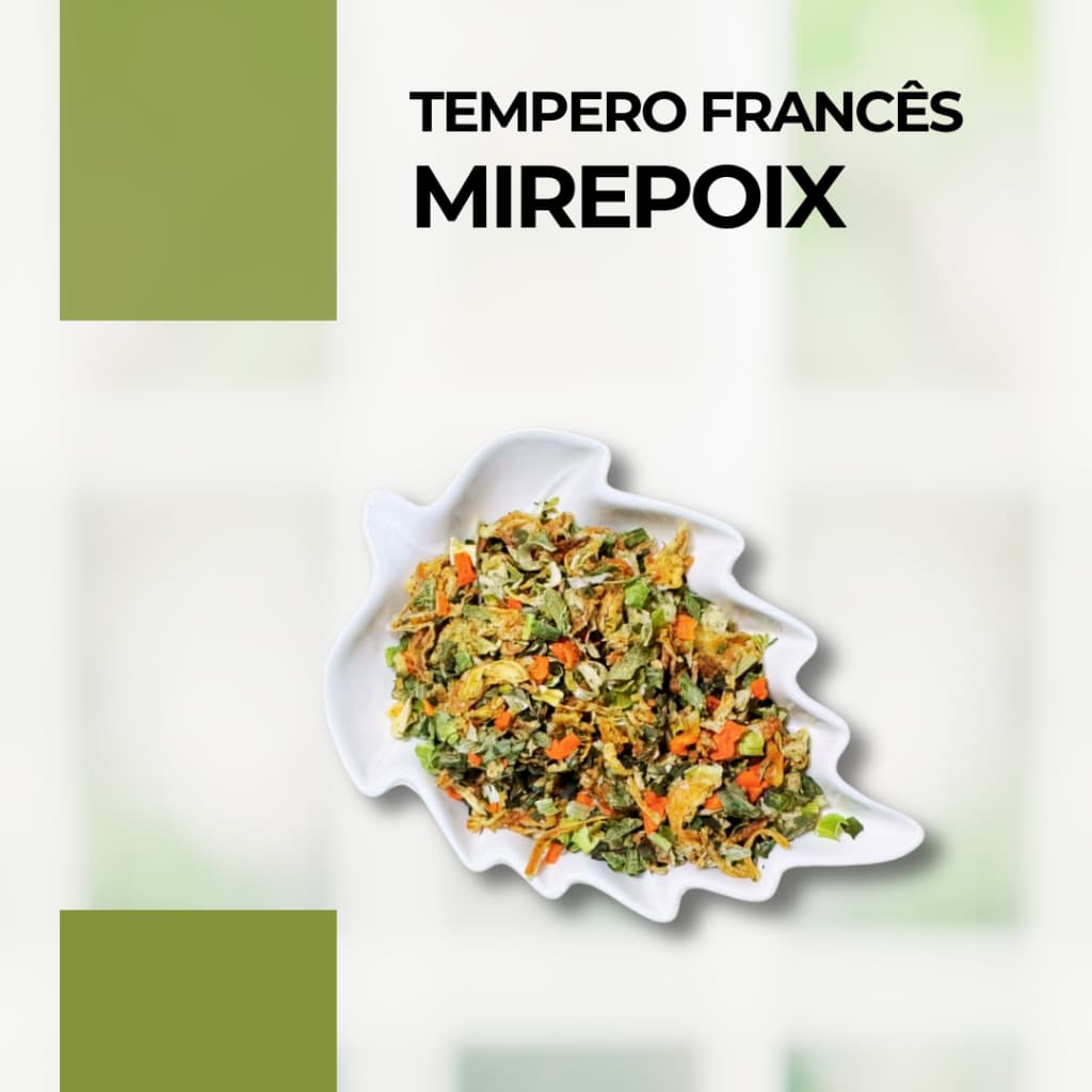 Tempero Francês  Mirepoix - 100% Natural - Sem Sal - Sem Glutamato - Aldeia