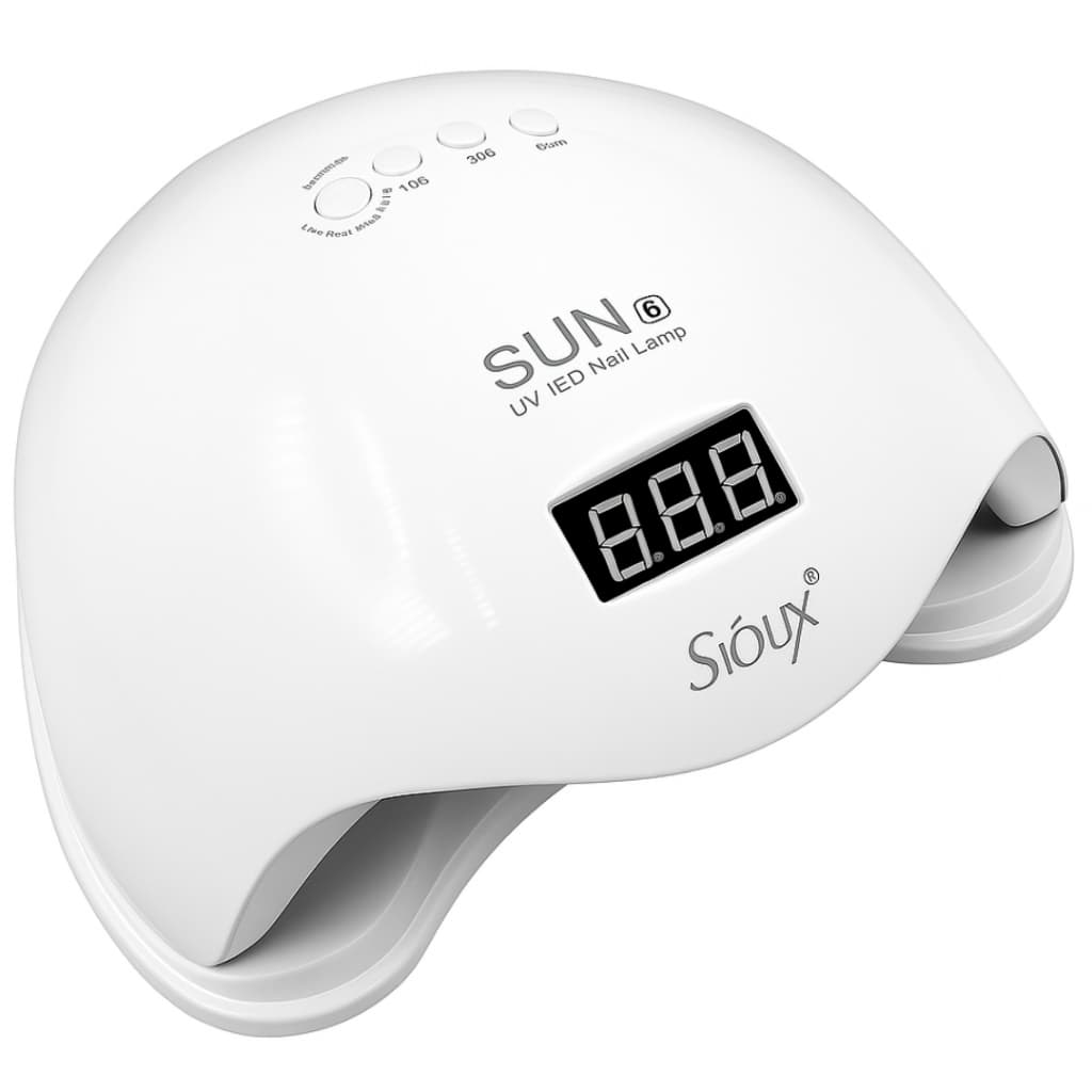 Cabine Sun 5 Sioux Branca digital48W e 24LEDS para secagem de Alongamento e Extensão de Unhas em Gel