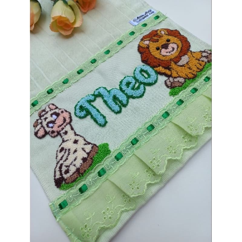 toalha de mão personalizada/toalha infantil,pano de boca, toalha com nome,toalha de criança,toalha para escola,toalhinha