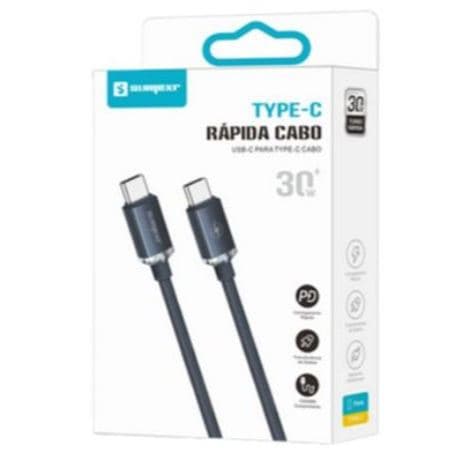 CABO TIPO C / TIPO C SUMEXR ORIGINAL 2.4A | CARREGAMENTO RÁPIDO | CABO PRA CELULAR | SX-B117-CC