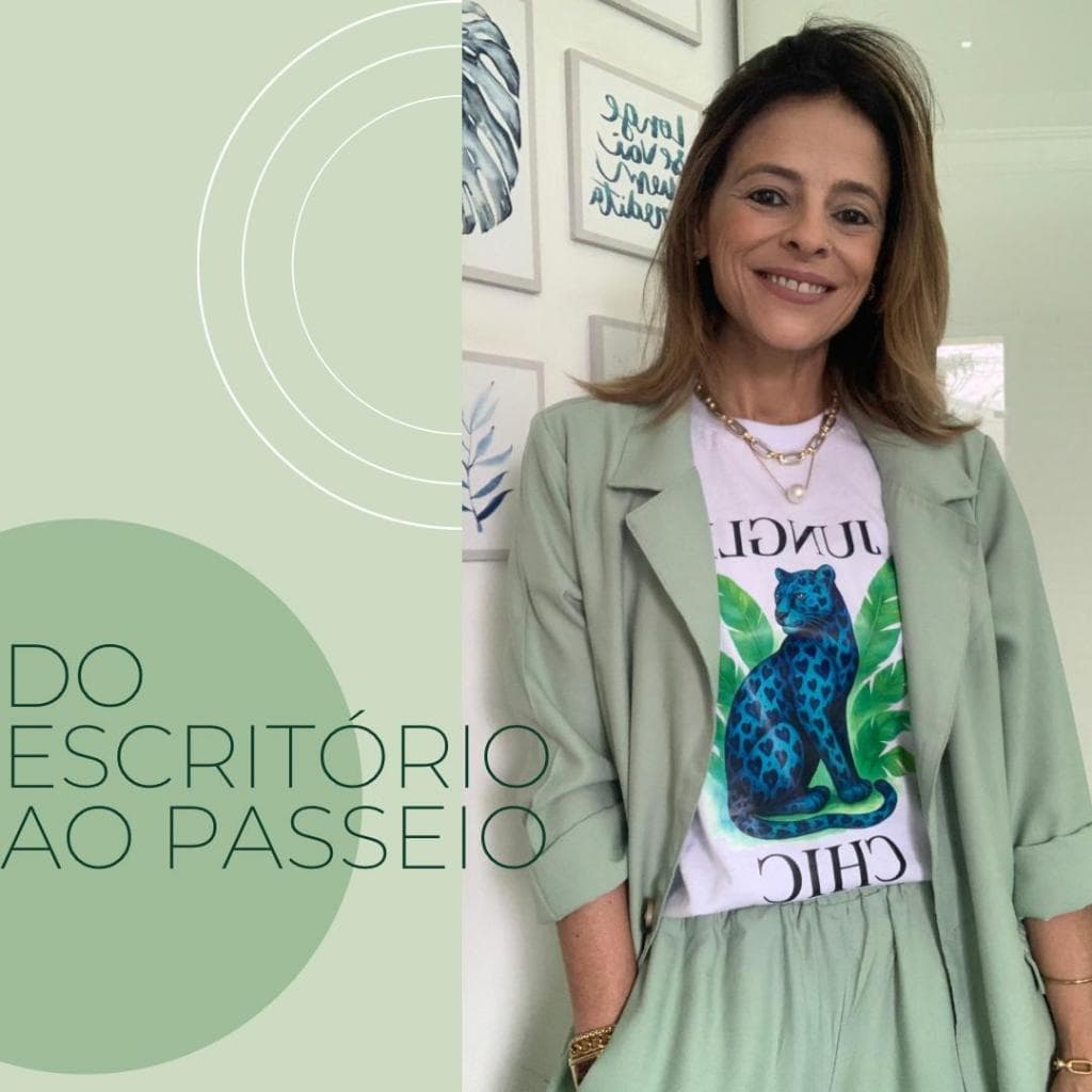 Camiseta Feminina Jungle Chic Onça Azul 100% Algodão Estampada – Moda Tropical Estilosa Maria Corina