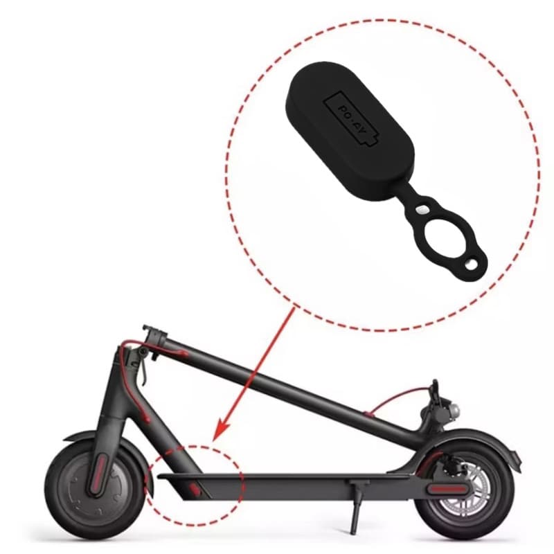 Silicone Tampa de Proteção para Entrada do Carregador – 8mm (Preto)