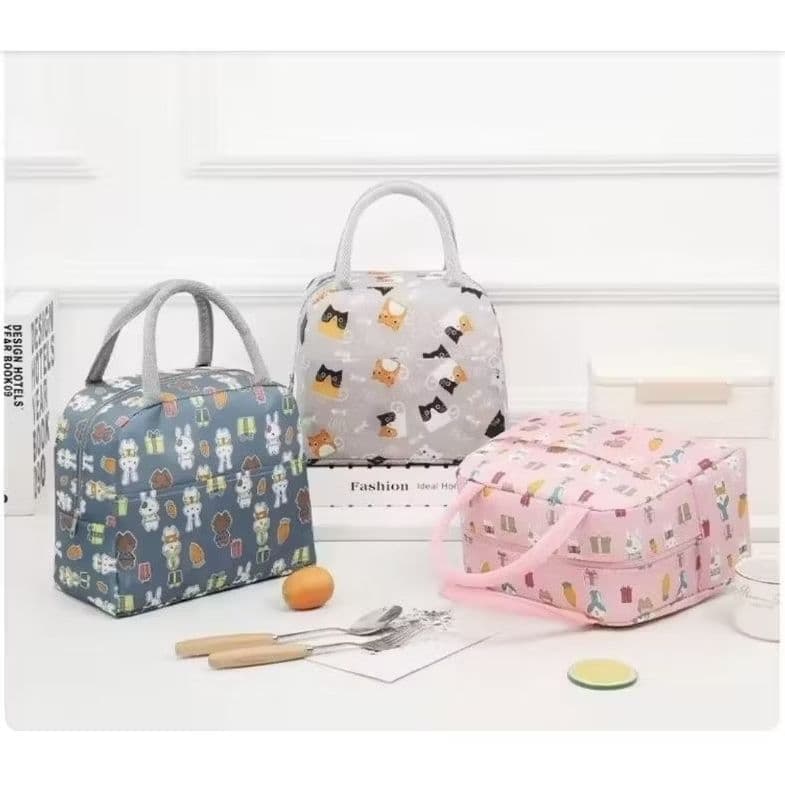 Bolsa térmica de mão infantil, lanches e piquenique