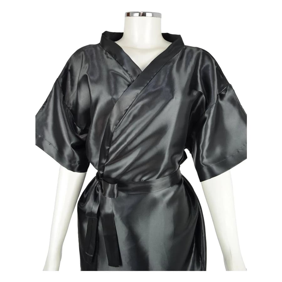 Robe De Cetim Manga Curta Salao / Noiva / Casamento