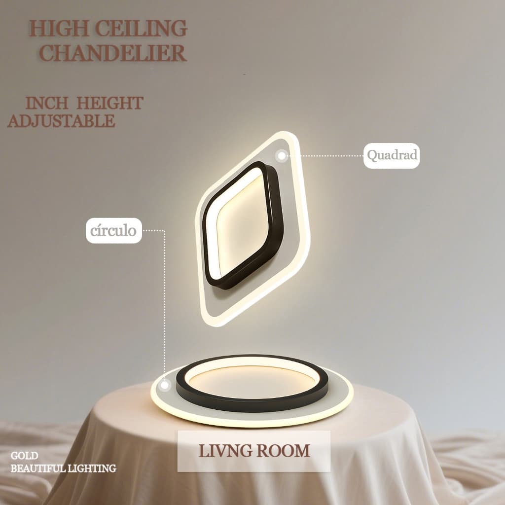 3 Colours(110V/220V) Modern Led Ceiling Lamp Chandelier for Hallway Living Room Bedroom Kitchen