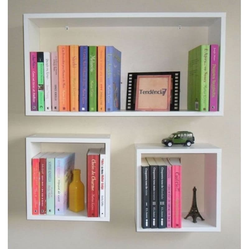 Conjunto de ninchos pra livros15cm mdf