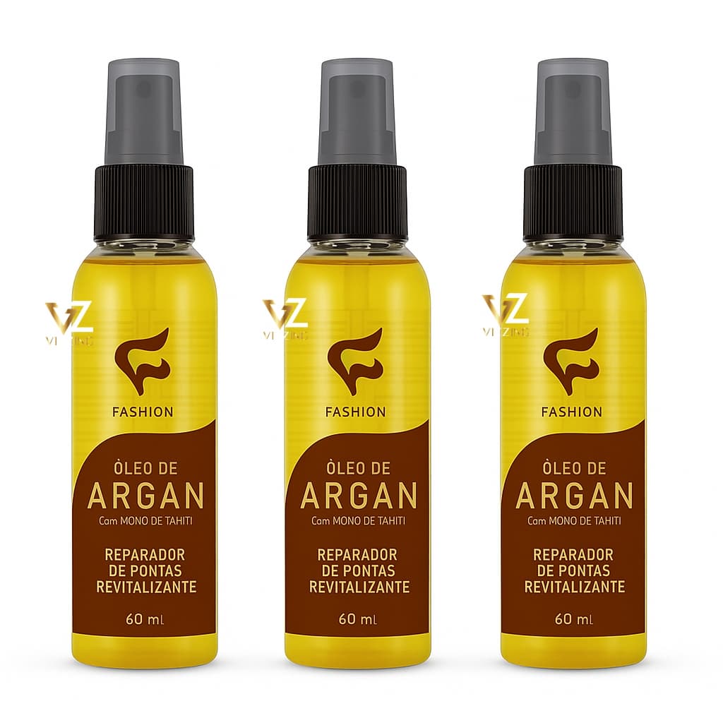 Óleo De Argan Reparador De Pontas 60ml Fashion