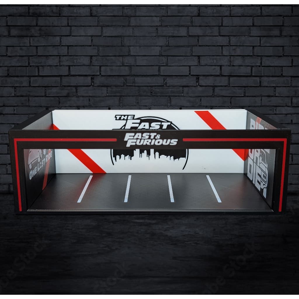Diorama para 5 carros  escala 1:64 Velozes e Furiosos Impressão 3D