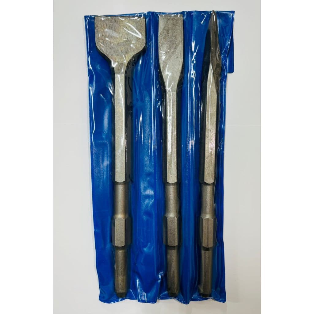 Jogo Ponteiro Talhadeiras Sextavado Martelete Rompedor 280mm