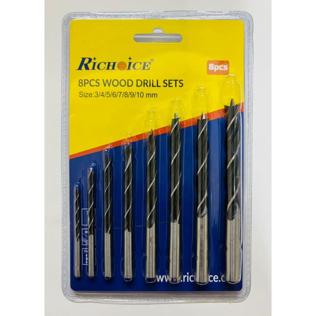 Jogo Kit De Brocas Madeira 8 Peças 3 A 10mm Profissional