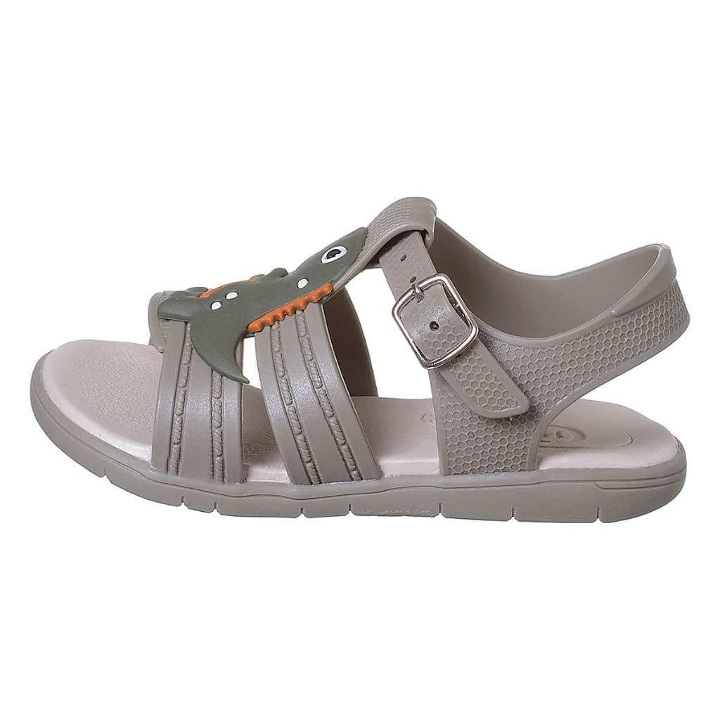 Sandalia de Borracha Infantil Menino Dinossauro Areia
