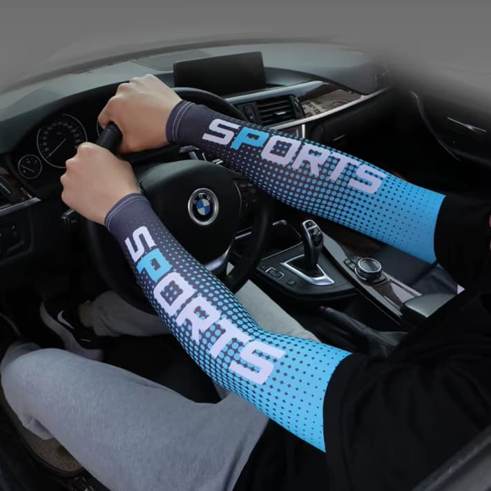 Luvas de braço, esportivo para homens, ciclismo, UV, solar,  respirável, proteção solar, anti-queimaduras solar