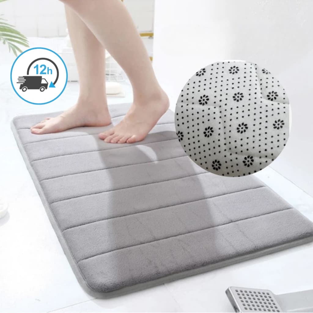 Tapete Antiderrapante Banheiro Quarto Macio Soft Secagem Rapida 60x40 Tapetes Sala