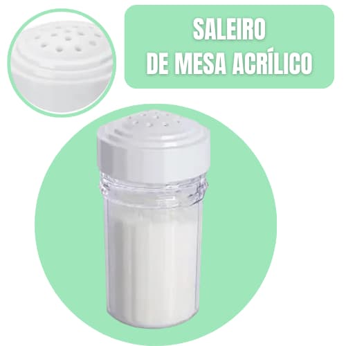 Saleiro Acrílico Avulso 8x4cm Ideal para Restaurantes, Bares e Uso Doméstico