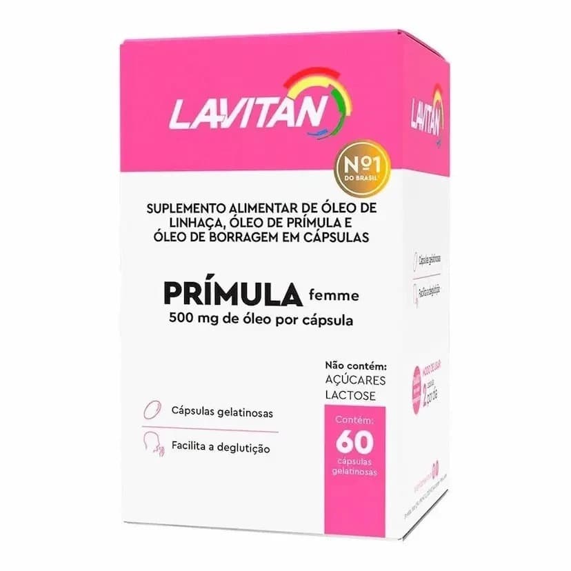 Lavitan Primula C/60 Menopausa Linhaça Borragem