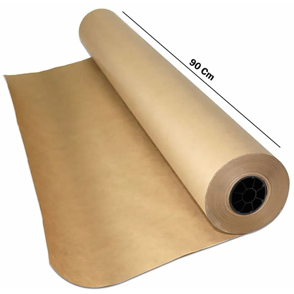 Papel Pardo Semi Kraft Bobina 90cm Embalagem 3k Envelopamento Caixa Decoração Embrulho Presente