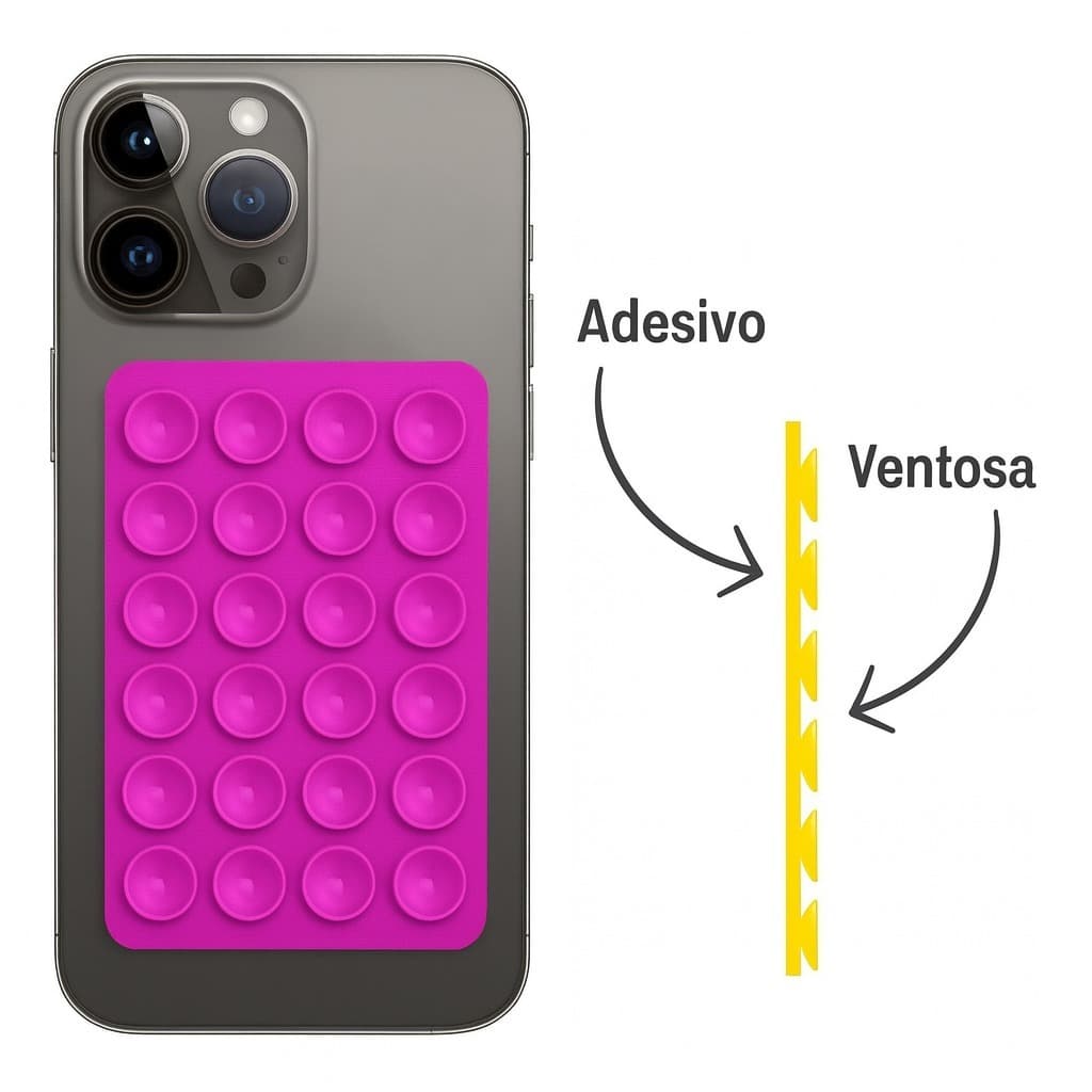 Suporte De Celular Com Ventosa Para Celular Universal Almofada De Sucção