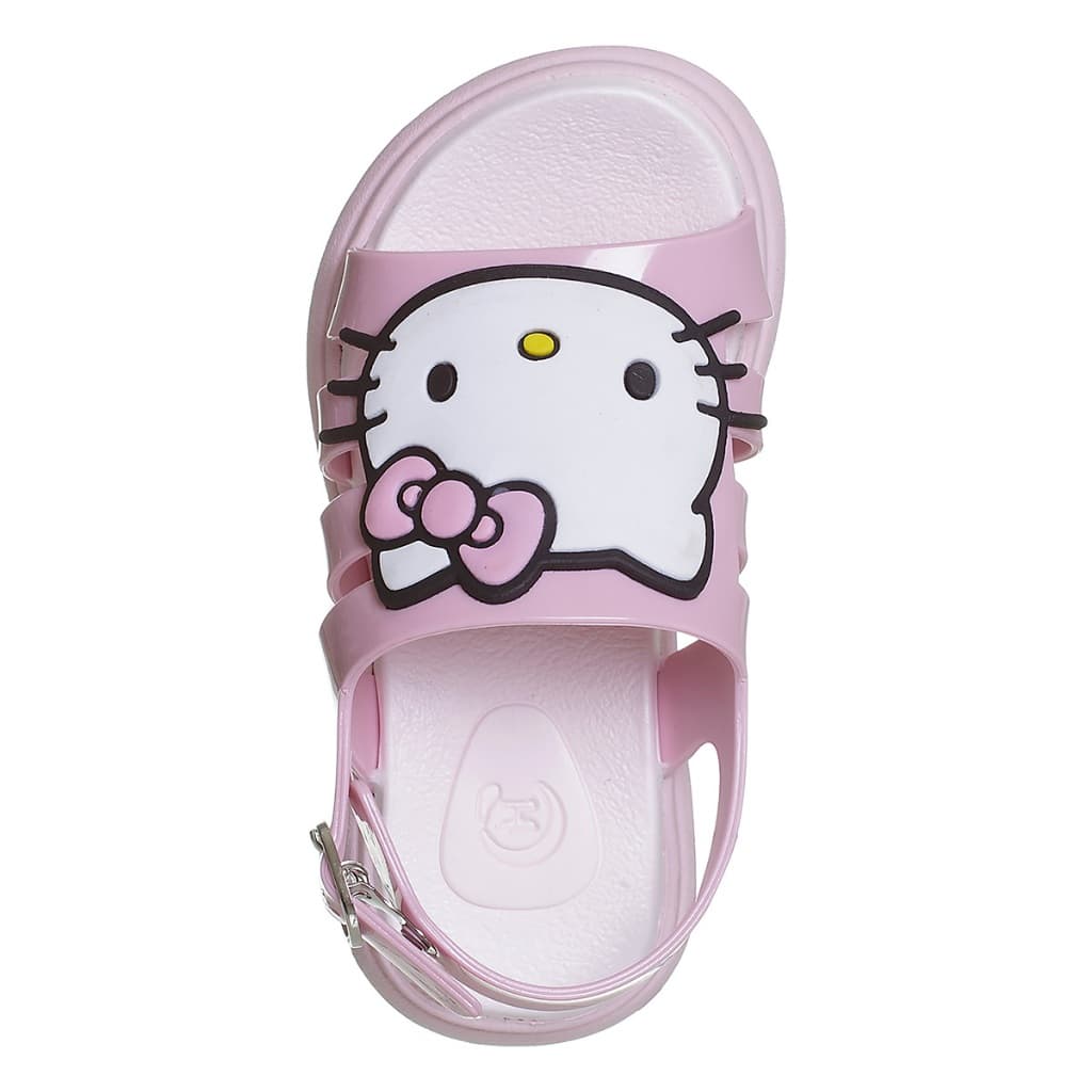 Sandalia de Borracha Infantil Menina Enfeite Kitty Valente