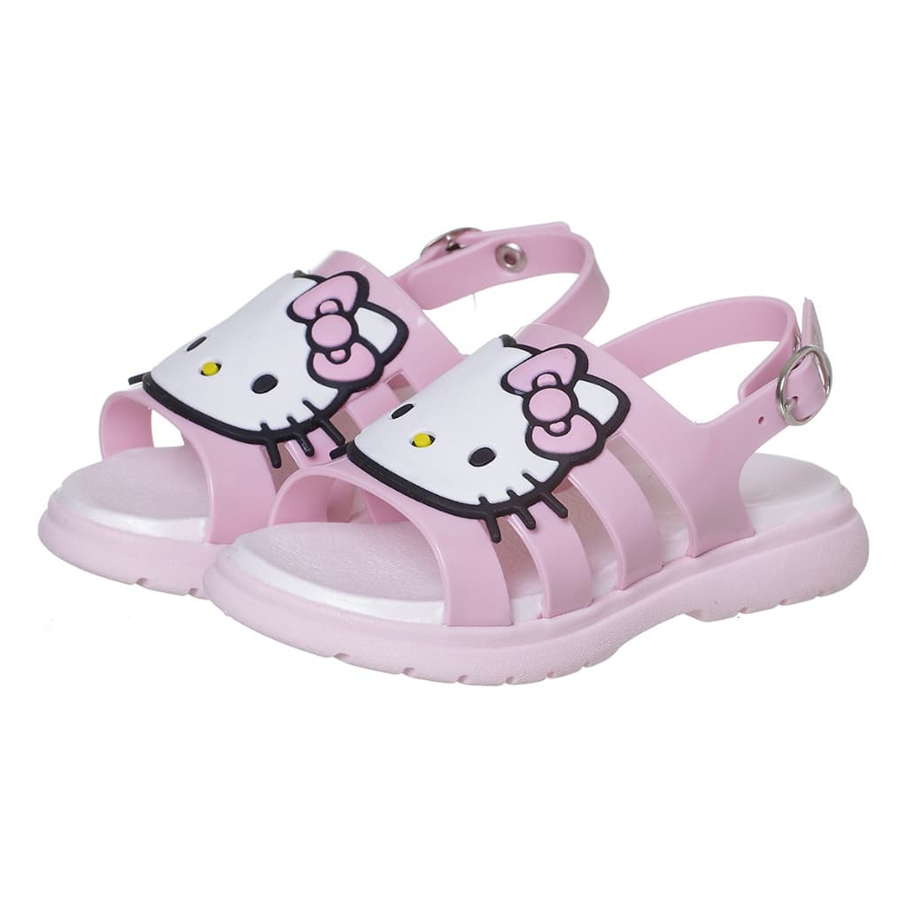 Sandalia de Borracha Infantil Menina Enfeite Kitty Chique Top