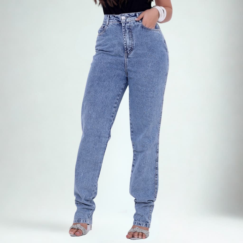 Calça Jeans Feminina Mom Lisa Modelo Lançamento 2025
