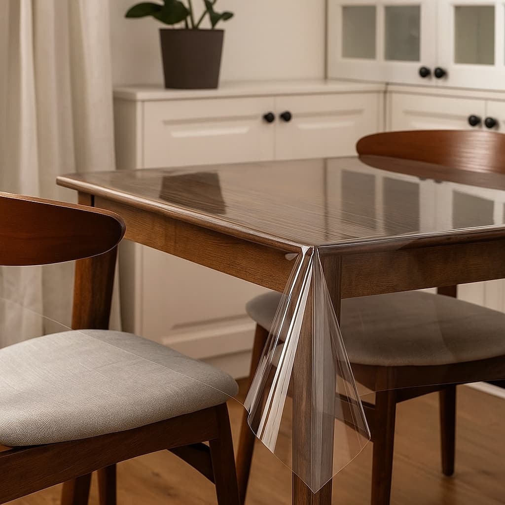 Plástico Transparente Protetor de Mesa Tamanhos de 70 cm ate 1,40 cm - Resistente
