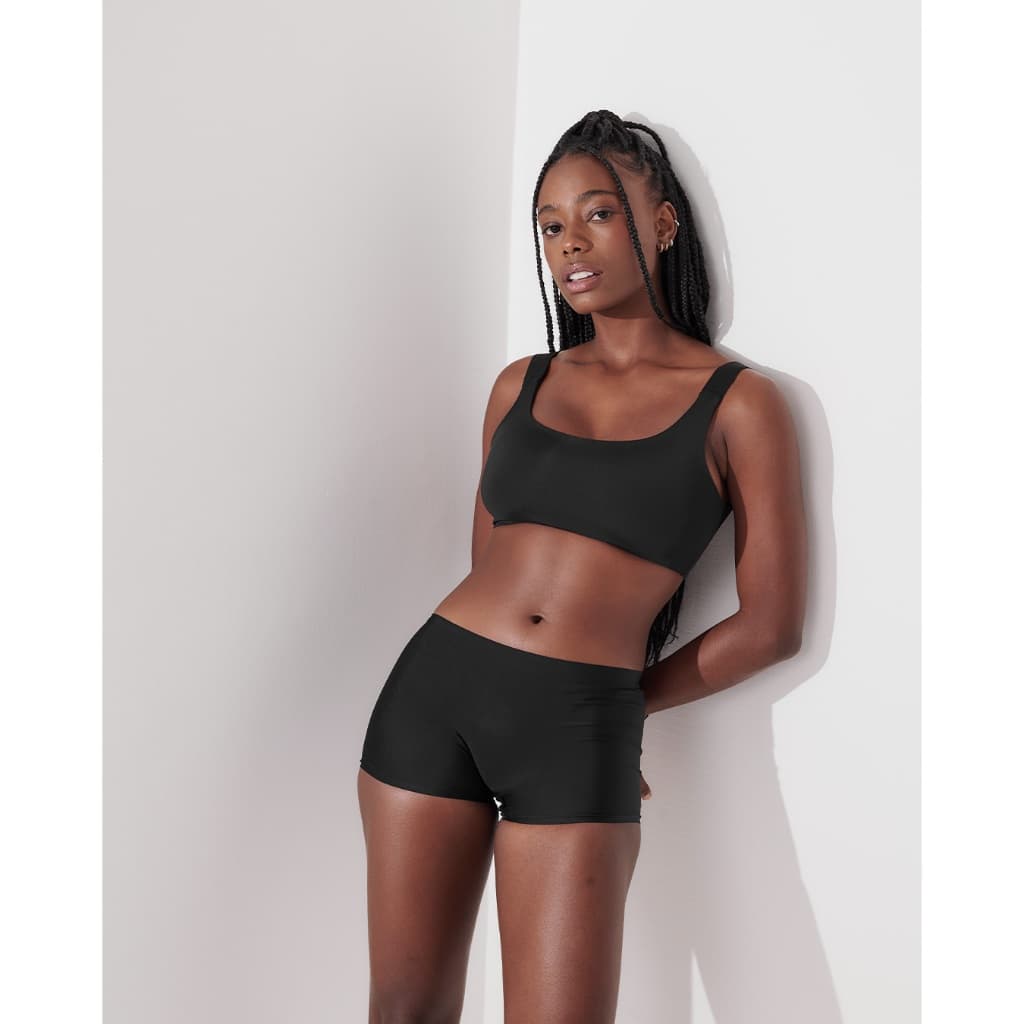 Conjunto Sutiã Ampla Cobertura + Calcinha Boxer Boyshort Segunda Pele