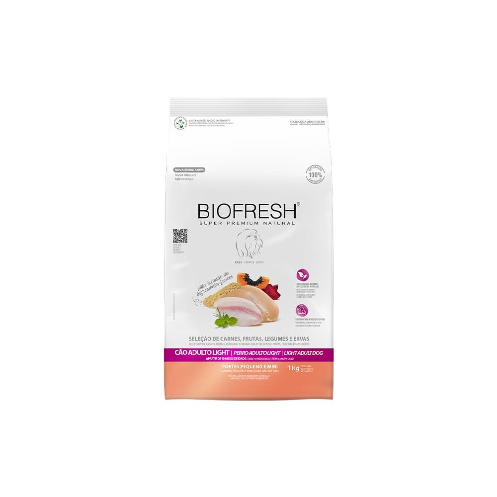 Ração Biofresh SP Light Raças Pequenas e Mini 1kg
