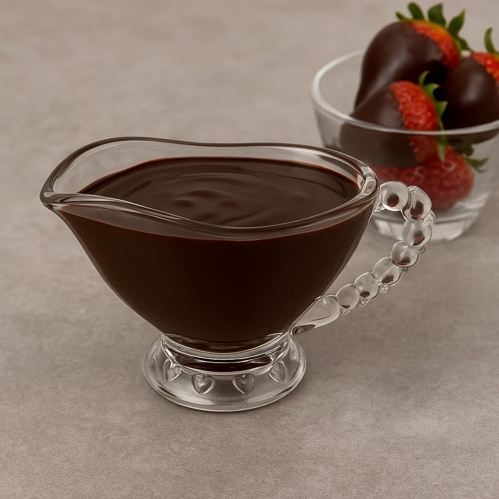 Molheira de Cristal para Caldas Molhos Queijos Chocolate Mesa Posta Detalhes Coração Lyor