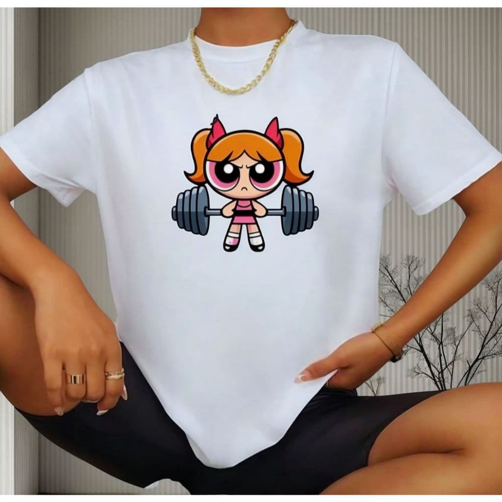 Camisa Feminina Camiseta Florzinha  Academia Estampa T-shirt Lançamento