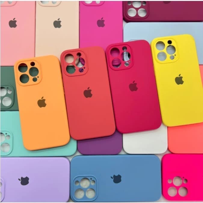 Capa Case Capinha Silicone Colorida Resistente e Interior Aveludado Resistente Iphone 15 Pro Max