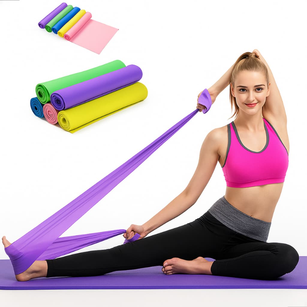 Faixa Elástica Para Treino Funcional em Casa Fisioterapia com Elastico Extensor Thera Band 1,50cm*15
