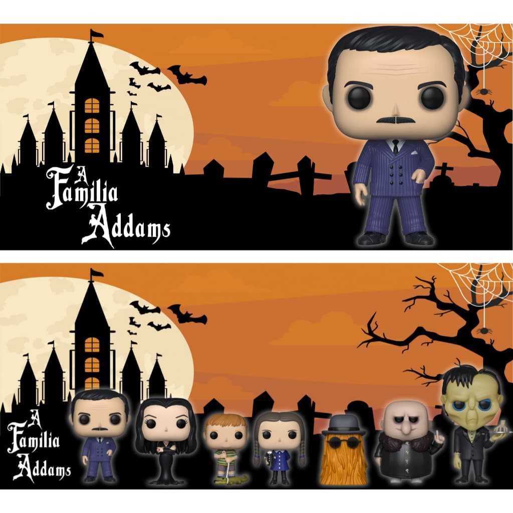 Kit 32 Estampas Prontas Impressas Sublimaticas Famila Addams Wandinha