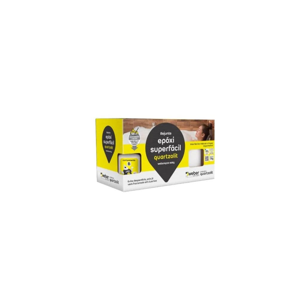 Rejunte Epóxi Super Facil Acrilico 1 Kg Cores Quartzolit