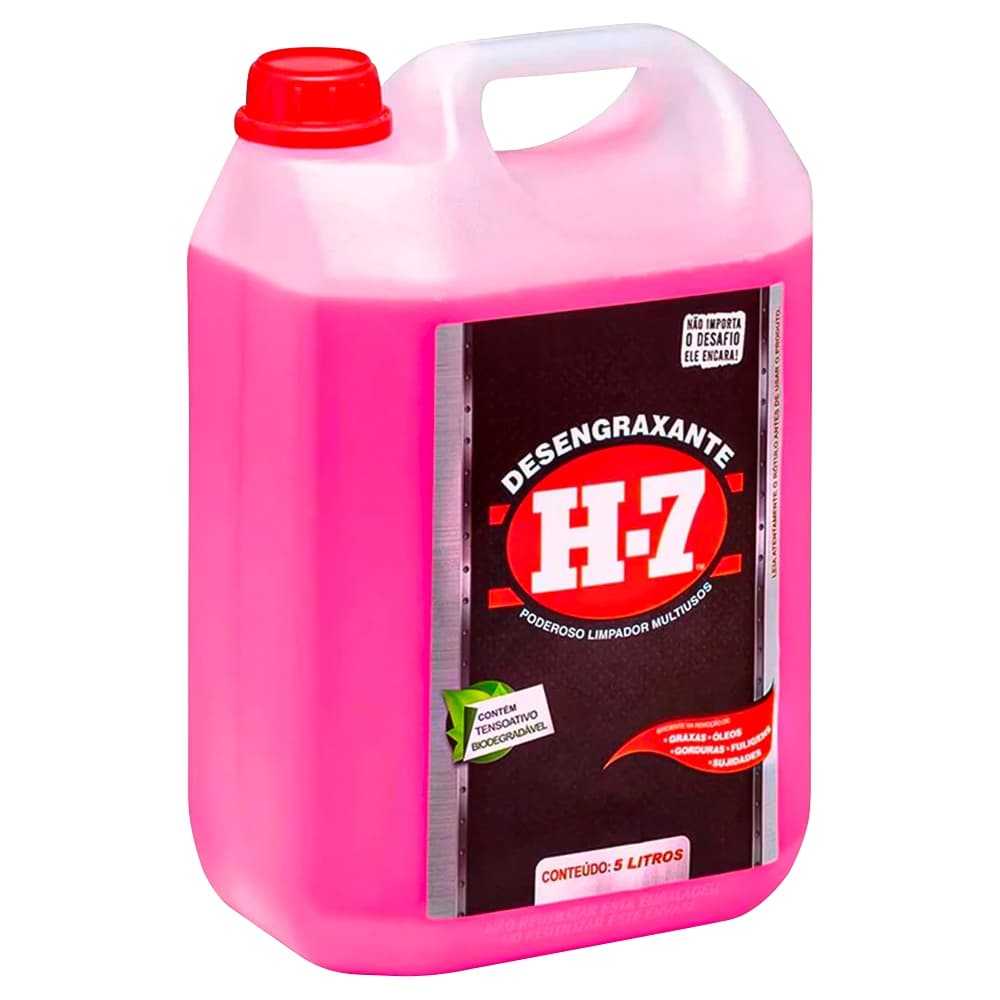Desengraxante H7 Limpeza Pesada Multiuso Removedor 5 Litros