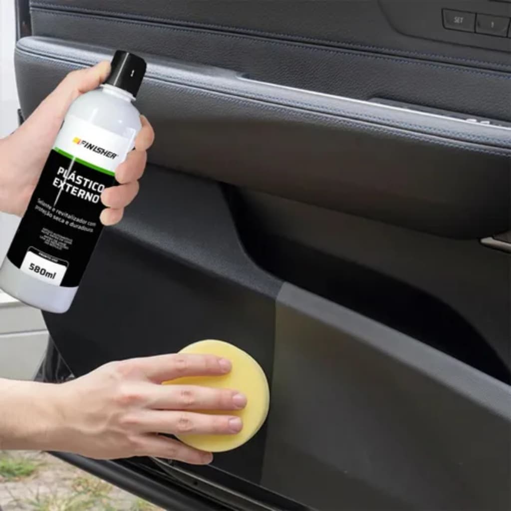 Plástico Externo Finisher 580ml - Restaurador de Para-choques e Plásticos Externos