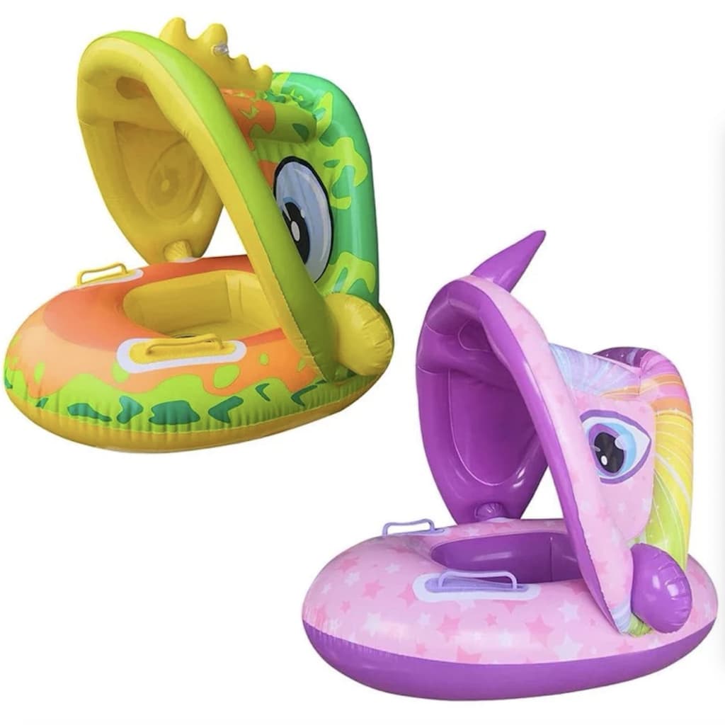 Boia Bote Cobertura Dinossauro Unicórnio Inflável Infantil Bebê Piscina