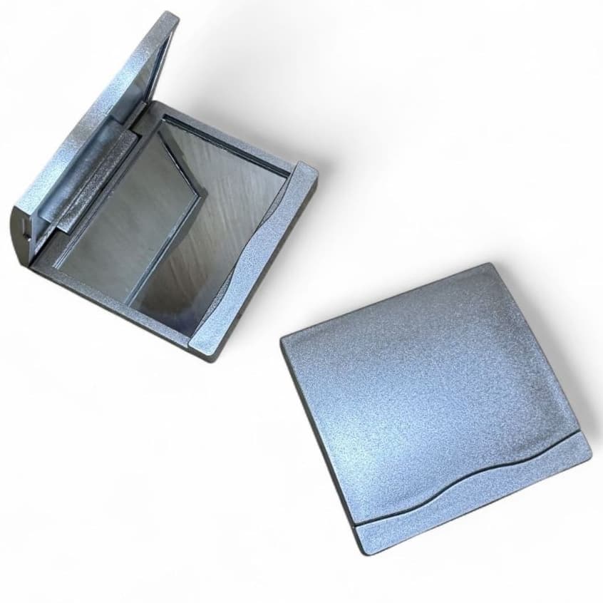 Conjunto De 2/5/10 Peças Espelho Com Aumento De bolsa Viagem Prata