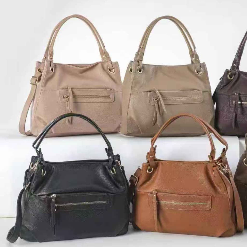 Bolsa Feminina Grande Multiuso Bolsa De Ombro e Transversal Tiracolo Elegante Chique Casual Couro Sintético PU