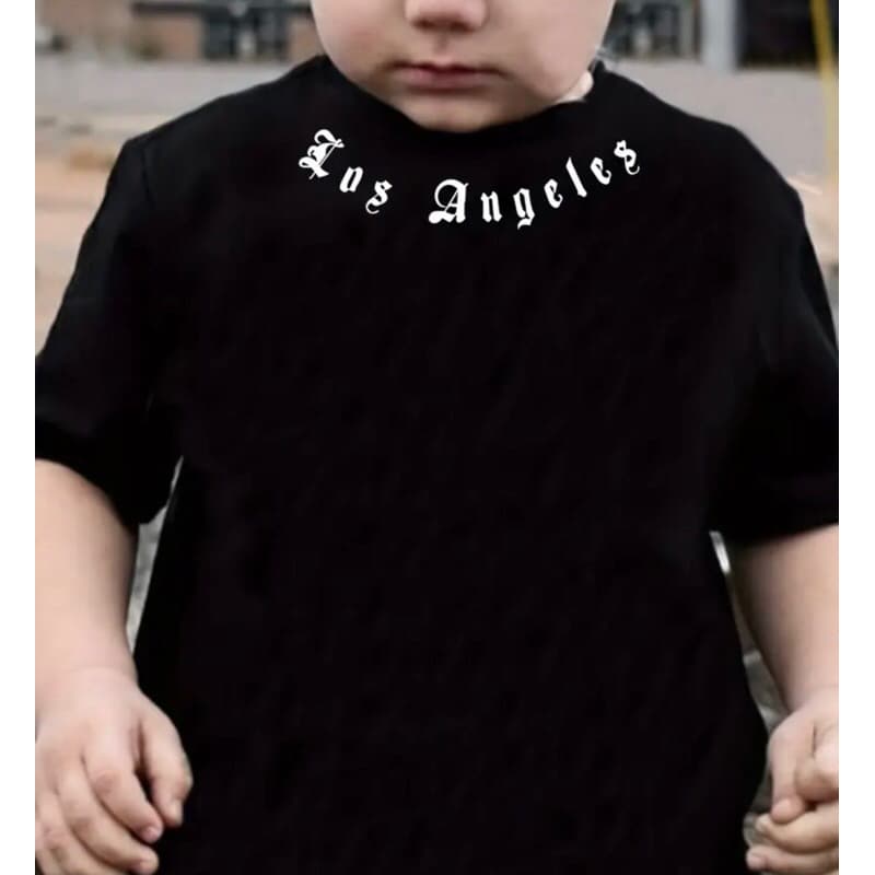 Camisa Camiseta Infantil LOS ANGELES GOLA Alto Estilo Confortável Leve Exelente Acabamento 100% Algodão