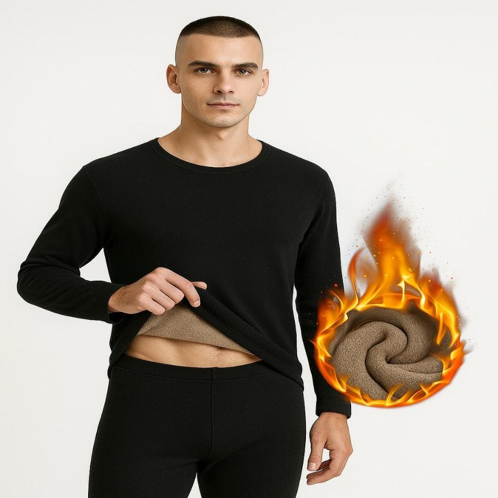 Camisa Térmica Segunda Pele Preta Masculina Elastano  Lisa Peluciada
