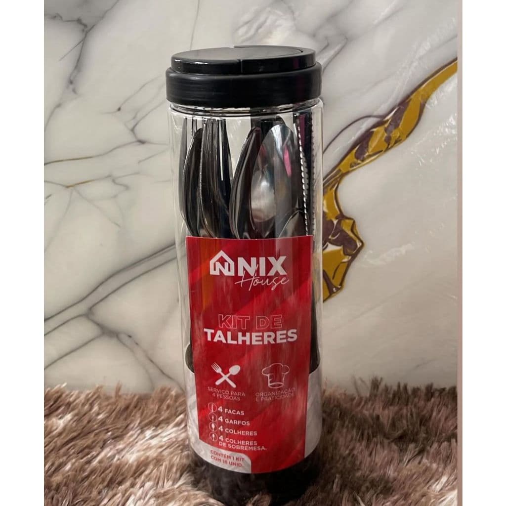 KIT TALHERES 4 FACAS 4 GARFOS 4 COLHERES 4 COLHERES DE SOBREMESA
