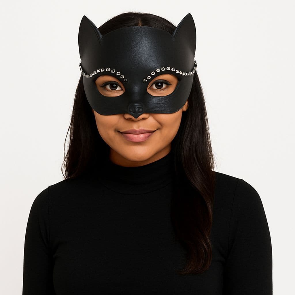 Máscara Gatinha Halloween Carnaval Festas Envio Já