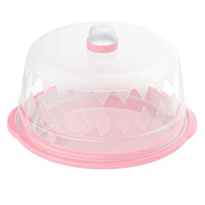 Queijeira Porta Queijo com Tampa Transparente e Prato Plástico Resistente para Cozinha