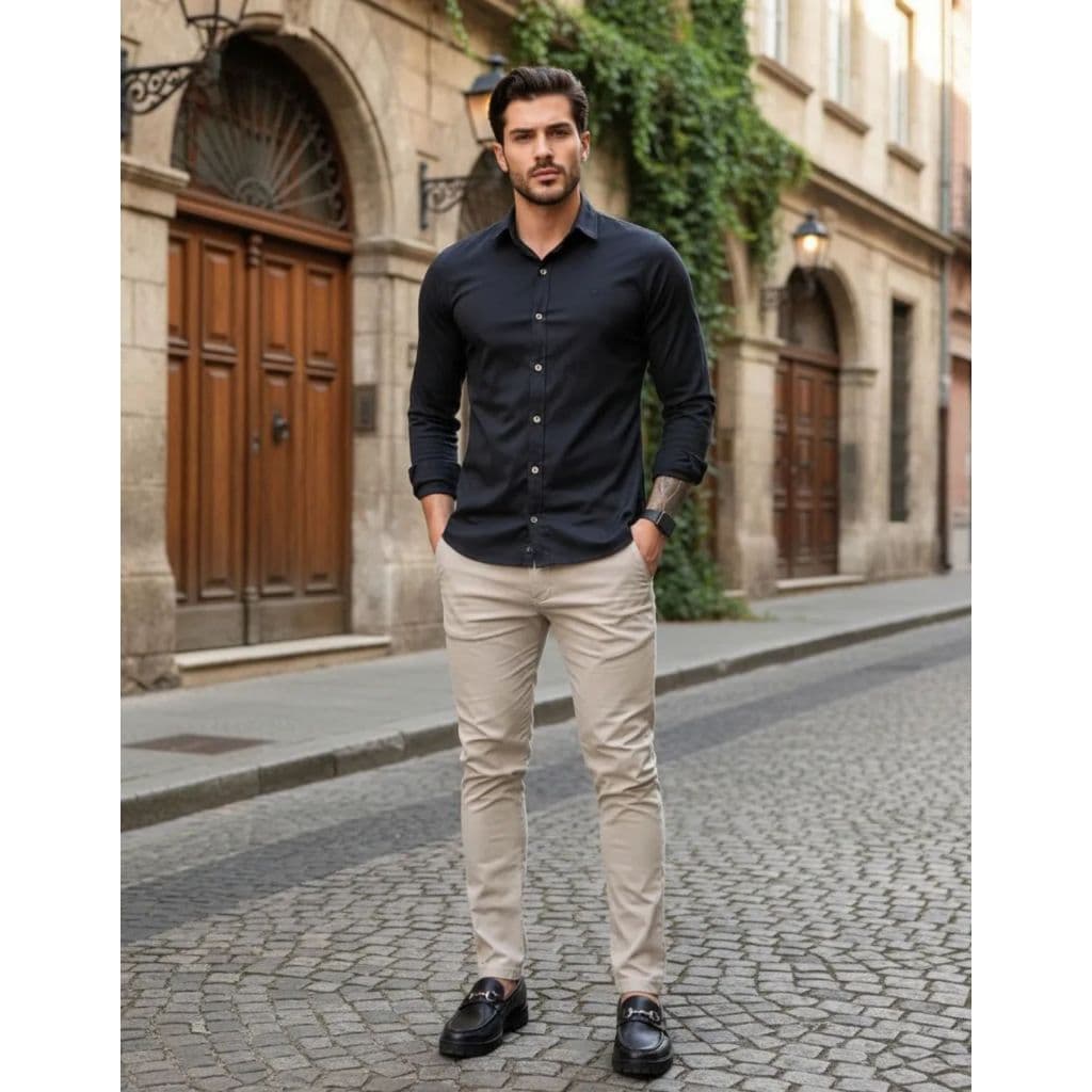 Calça Masculina Sport Fino Alfaiataria Sarja com Lycra 38 ao 48 Qualidade Premium