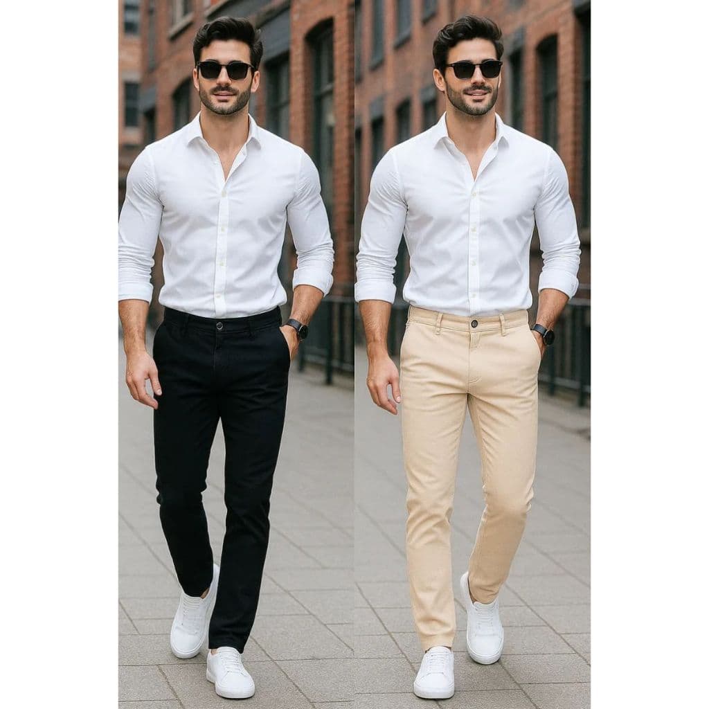 Kit 02 Calças Masculina Sport Fino Lycra 38 ao 48 Linha Premium