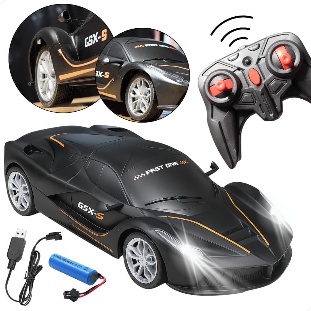 Carrinho Controle Remoto Ferrari GRANDE 1:16 Recarregável Luz LED Esportivo Infantil - Carro Controle Remoto Grande
