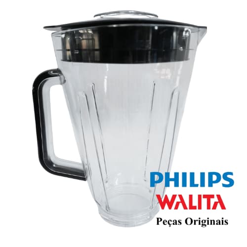 Copo Original com tampa, sobretampa e acabamento lateral Philips Walita RI2240, Ri2242 ou RI2244