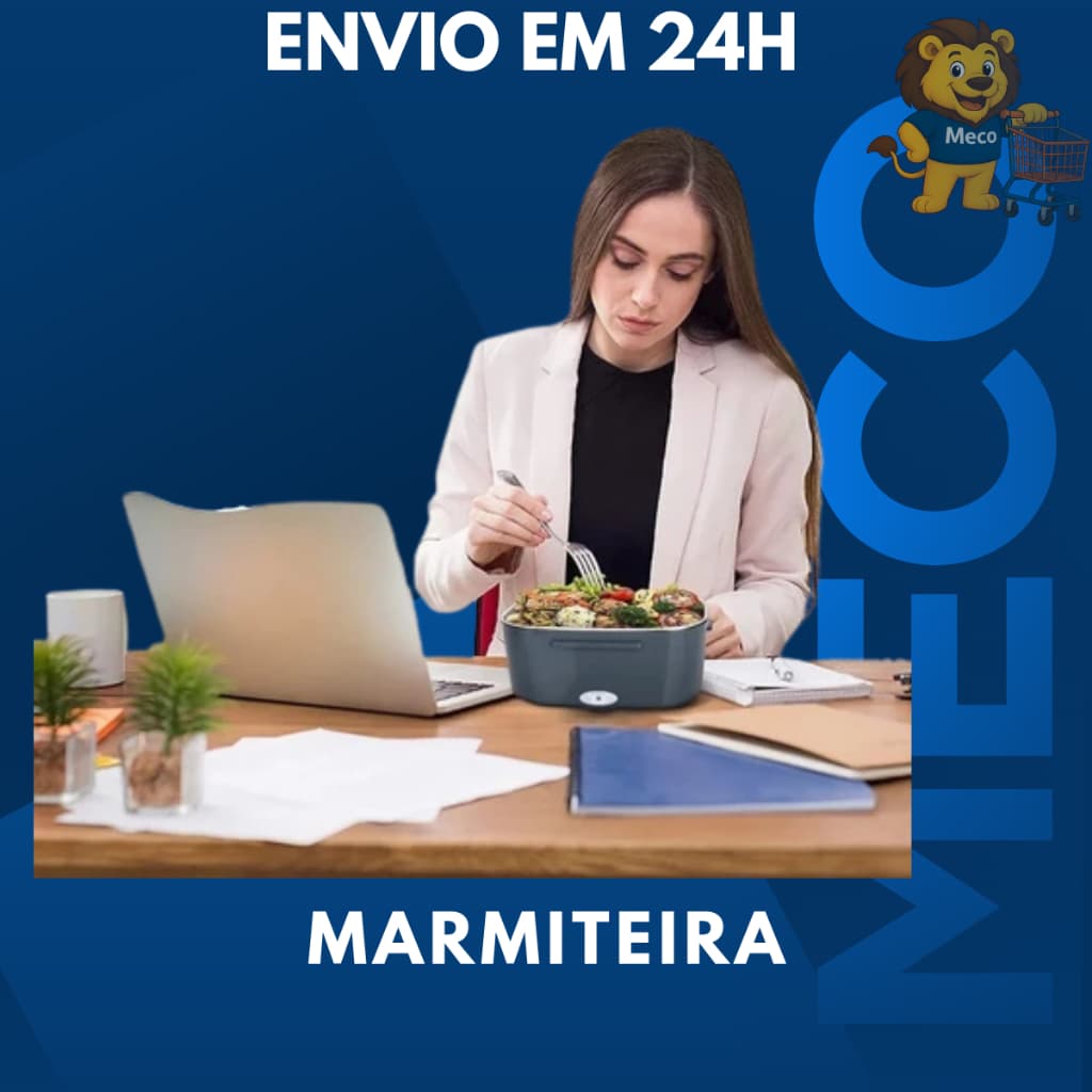 Marmiteira Elétrica Térmica Bivolt Preta Refeições Marmita Comida Quente Táxi Marmitas Esquenta Uber