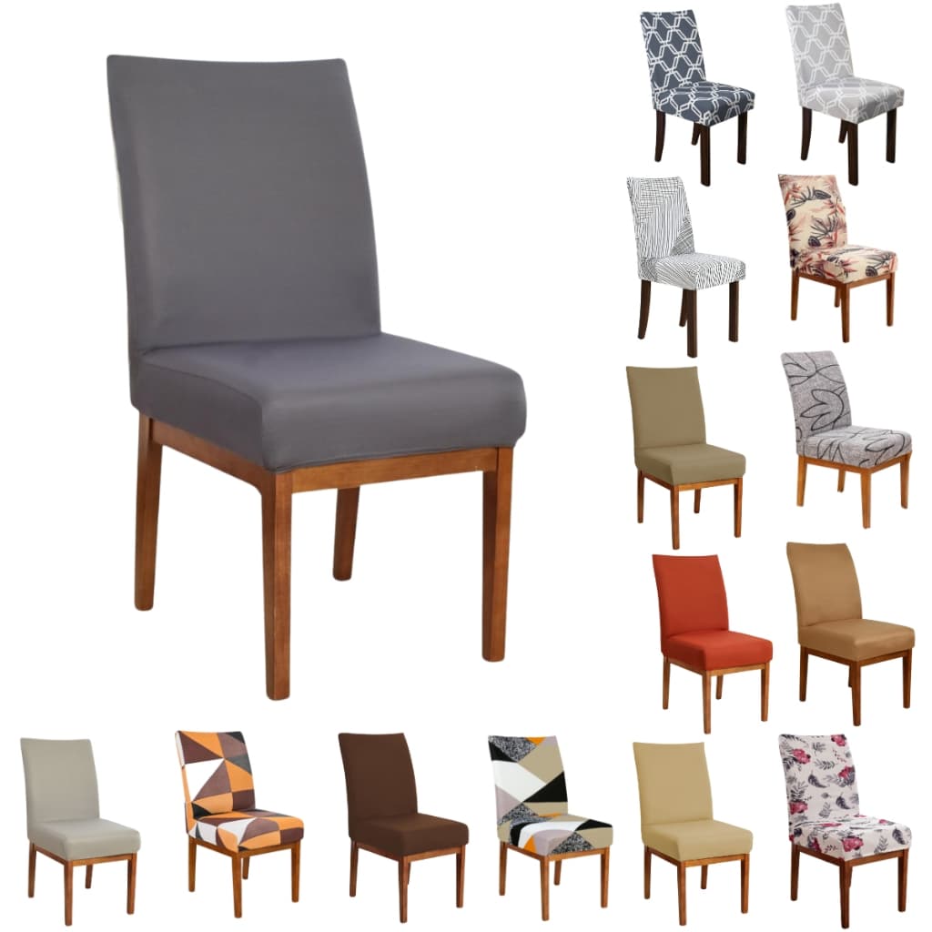 Capa De Cadeira Jantar Kit 6 Lugares Malha Elástico Diversas Cores